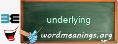 WordMeaning blackboard for underlying